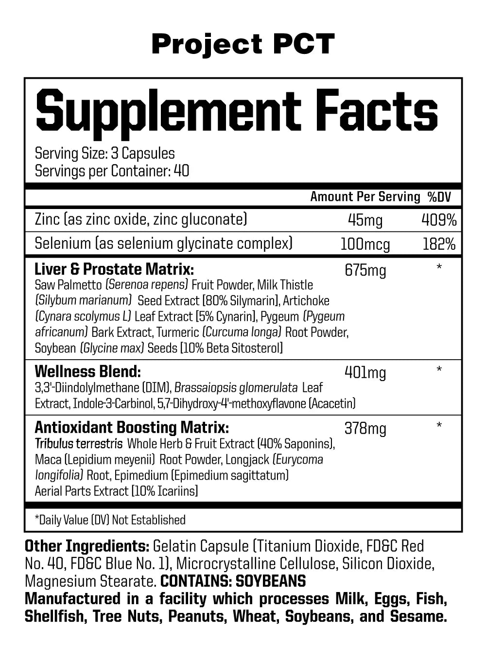 Project PCT (Test-Booster & Estrogen Blocker) - Anabolic Warfare