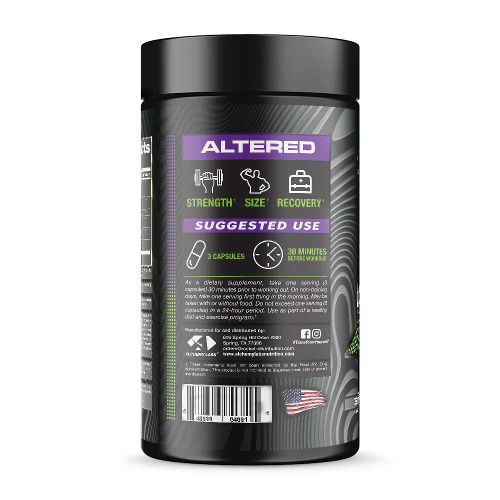 Altered (Natural HGH Increaser and Muscle Builder - Alchemy Labs