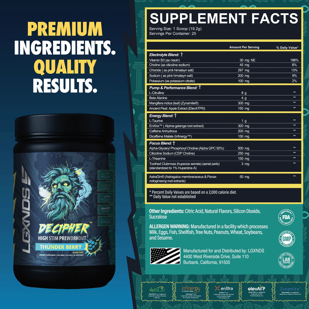 Decipher Preworkout - Melon Surge