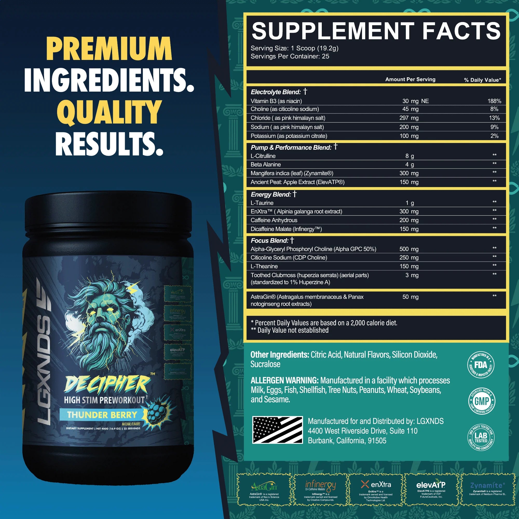 Decipher Preworkout - Melon Surge